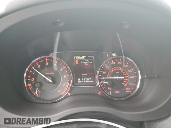 2015 Subaru WRX Premium with VIN JF1VA1F61F9820747, listed as a Copart auction lot 59402955 with 64,830 mi miles and Salvage title. Bid and sale history available at DreamBid. Image 9.