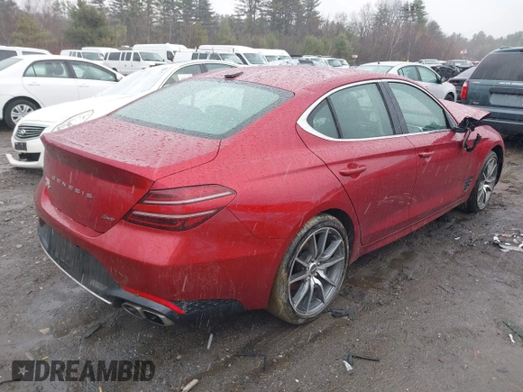 2023 Genesis G70 2.0T with VIN KMTG34TA7PU124434, listed as a IAAI auction lot 41963041 with 37,591 mi miles and . Bid and sale history available at DreamBid. Image 4.