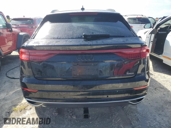 2022 Audi Q8 Premium Plus with VIN WA1BVBF17ND007494, listed as a Copart auction lot 75910184 with 0 mi miles and Non Repairable. Bid and sale history available at carsss.com. Image 6.