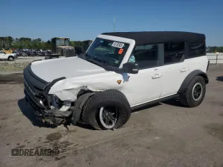 2023 Ford Bronco with VIN 1FMEE5DPXPLB63867, listed as a Copart auction lot 53782605 with 46,858 mi miles and Salvage title. Bid and sale history available at DreamBid. Image 1.