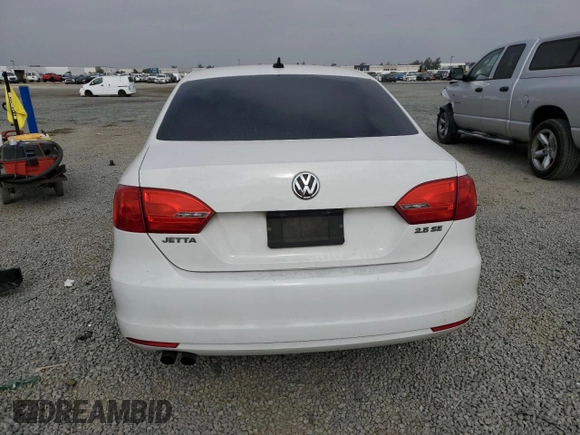 2012 Volkswagen Jetta SE with VIN 3VWDP7AJ9CM364672, listed as a Copart auction lot 61309775 with 124,965 mi miles and Salvage title. Bid and sale history available at DreamBid. Image 6.