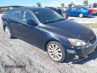 2007 Lexus IS 250 with VIN JTHCK262272010280, listed as a IAAI auction lot 41065027 with 90,169 mi miles. Bid and sale history available at carsss.com. Image 1.