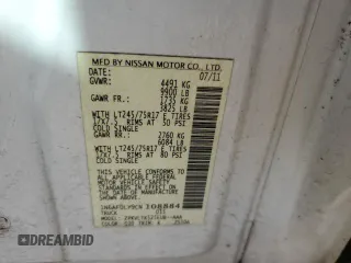 2012 Nissan NV SV with VIN 1N6AF0LY9CN108884, listed as a Copart auction lot 49359695 with 230,888 mi miles and Salvage Title. Bid and sale history available at carsss.com. Image 12.