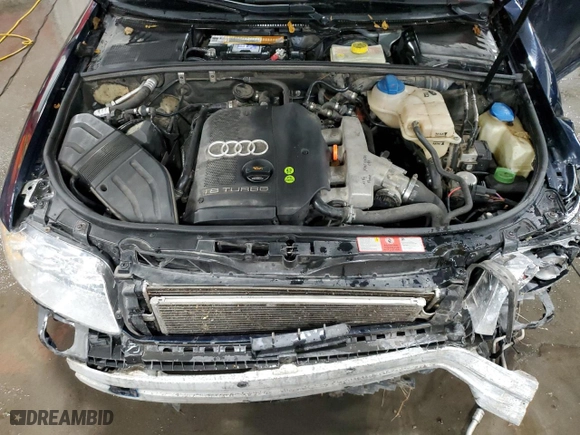 2005 Audi A4 1.8T with VIN WAUJC68E75A043439, listed as a Copart auction lot 72220904 with 152,747 mi miles and Non Repairable. Bid and sale history available at carsss.com. Image 11.