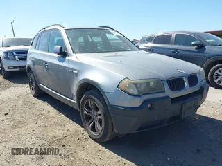 2005 BMW X3 3.0i with VIN WBXPA934X5WD03196, listed as a IAAI auction lot 41758262 with 136,523 mi miles. Bid and sale history available at carsss.com. Image 1.