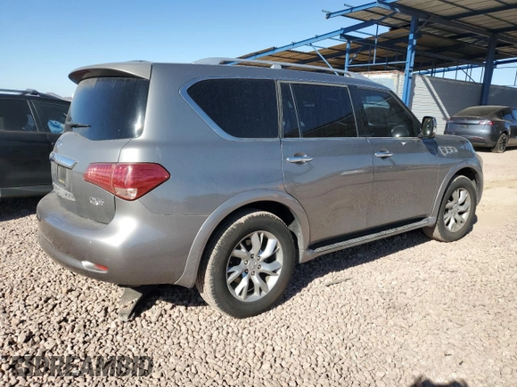 2013 Infiniti QX56 with VIN JN8AZ2NE8D9041878, listed as a Copart auction lot 81520064 with 138,103 mi miles and Clean Title. Bid and sale history available at carsss.com. Image 3.