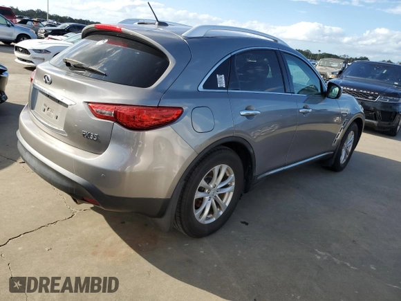 2011 Infiniti FX35 with VIN JN8AS1MU6BM711459, listed as a Copart auction lot 75117754 with 0 mi miles and Salvage Title. Bid and sale history available at carsss.com. Image 3.