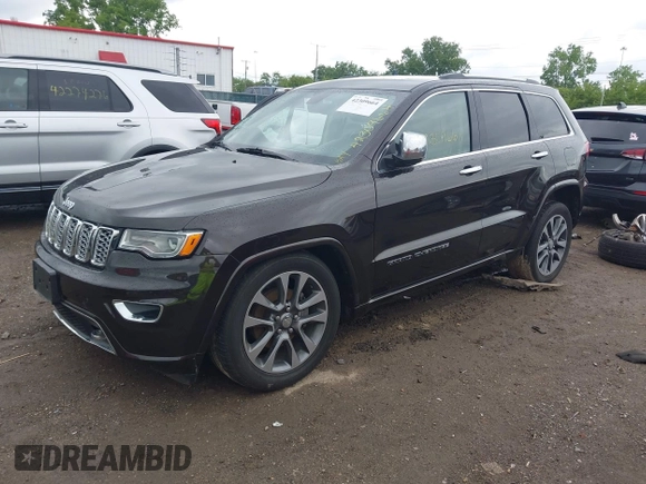 2017 Jeep Grand Cherokee Overland z VIN 1C4RJFCG7HC800403, wystawiony jako IAAI lot #42309664 z przebiegiem 98 389 mil mil oraz . Historia ofert i sprzedaży dostępna na DreamBid. Obrazek 2.