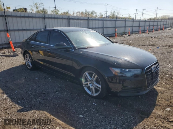 2015 Audi A6 Premium Plus with VIN WAUGFAFC9FN035214, listed as a Copart auction lot 56355095 with 164,766 mi miles and Salvage title. Bid and sale history available at DreamBid. Image 4.
