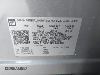 2023 GMC Terrain SLT z VIN 3GKALVEG9PL187402, wystawiony jako IAAI lot #42335091 z przebiegiem 59 032 mil mil oraz . Historia ofert i sprzedaży dostępna na DreamBid. Obrazek 9.