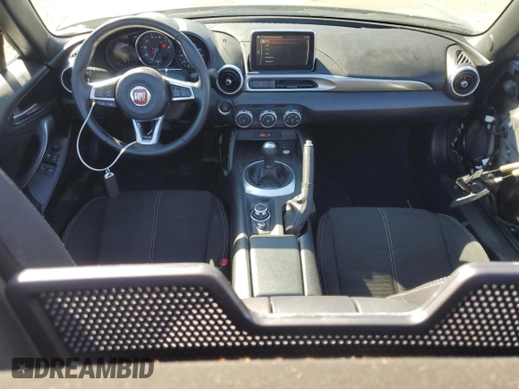 2017 FIAT 124 Spider Classica with VIN JC1NFAEK3H0102762, listed as a Copart auction lot 77466204 with 26,600 mi miles and Salvage title. Bid and sale history available at DreamBid. Image 8.