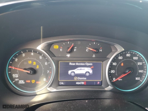 2021 Chevrolet Traverse LT Cloth with VIN 1GNERGKWXMJ238967, listed as a Copart auction lot 51163065 with 46,478 mi miles and Salvage Title. Bid and sale history available at carsss.com. Image 9.