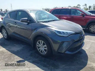 2021 Toyota C-HR LE with VIN JTNKHMBX0M1126776, listed as a IAAI auction lot 41955661 with 81,272 mi miles. Bid and sale history available at carsss.com. Image 1.