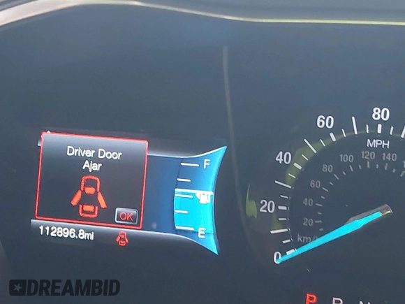 2016 Ford Fusion SE with VIN 1FA6P0HD3G5133027, listed as a IAAI auction lot 41843634 with 112,896 mi miles. Bid and sale history available at carsss.com. Image 7.