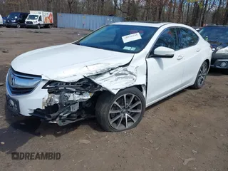 2015 Acura TLX V6 with VIN 19UUB2F35FA024274, listed as a IAAI auction lot 42029244 with 96,126 mi miles. Bid and sale history available at carsss.com. Image 6.