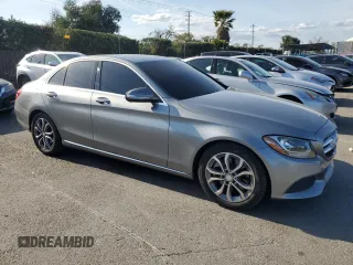 2015 Mercedes-Benz C-Class C 300 with VIN 55SWF4JB3FU069404, listed as a Copart auction lot 48879805 with 167,870 mi miles and Salvage Title. Bid and sale history available at carsss.com. Image 4.