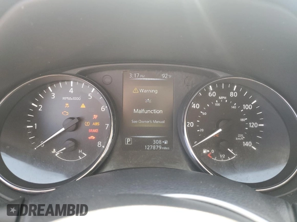 2017 Nissan Rogue SL z VIN 5N1AT2MT3HC885683, wystawiony jako Copart lot #54957275 z przebiegiem 127 879 mil mil oraz Szkoda całkowita • Salvage title. Historia ofert i sprzedaży dostępna na DreamBid. Obrazek 9.