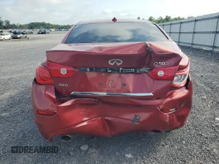 2014 Infiniti Q50 Sport with VIN JN1BV7AR6EM693711, listed as a Copart auction lot 64551895 with 124,843 mi miles and Salvage title. Bid and sale history available at DreamBid. Image 6.