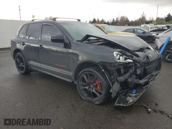 2009 Porsche Cayenne GTS with VIN WP1AD29P39LA61051, listed as a Copart auction lot 49551235 with 195,759 mi miles and Salvage title. Bid and sale history available at DreamBid. Image 4.