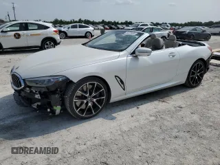 2019 BMW 8 Series M850i xDrive with VIN WBAFY4C55KBX29469, listed as a Copart auction lot 54575434 with 18,260 mi miles. Bid and sale history available at carsss.com. Image 1.