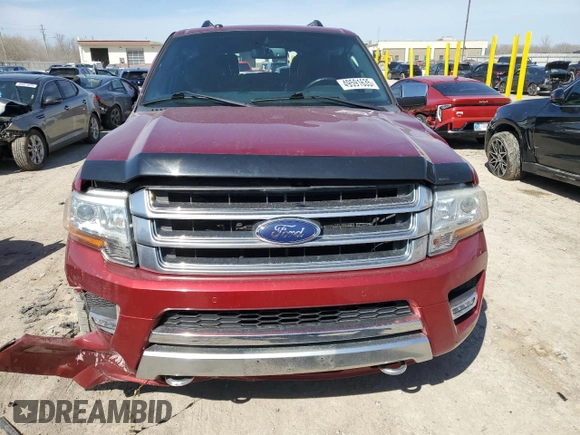 2015 Ford Expedition Max Platinum с VIN 1FMJK1MT7FEF29526, выставлен на аукционе Copart как лот 49591635 с пробегом Не указан миль и Чистый • Clean title. История ставок и продаж доступна на DreamBid. Изображение 5.