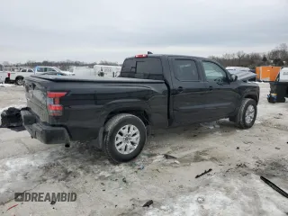 2024 Nissan Frontier SV with VIN 1N6ED1FK8RN660891, listed as a Copart auction lot 42144235 with 2,569 mi miles and Salvage title. Bid and sale history available at DreamBid. Image 3.
