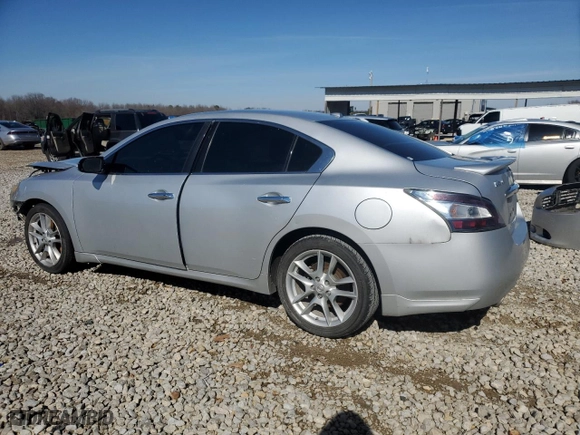 2014 Nissan Maxima 3.5 SV w/Premium Pkg with VIN 1N4AA5AP9EC493487, listed as a Copart auction lot 45103685 with 0 mi miles and Salvage Title. Bid and sale history available at carsss.com. Image 2.