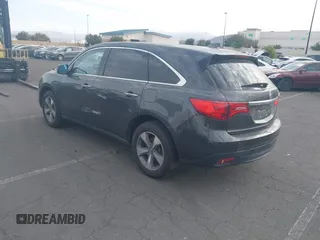 2016 Acura MDX with VIN 5FRYD3H23GB007677, listed as a IAAI auction lot 41586346 with 104,586 mi miles. Bid and sale history available at carsss.com. Image 3.