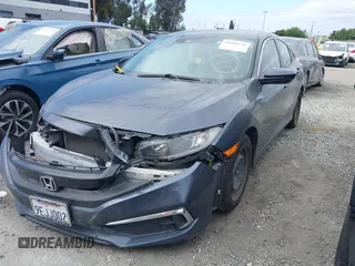 2020 Honda Civic LX z VIN 19XFC2F69LE203697, wystawiony jako IAAI lot #41608520 z przebiegiem 46 735 mil mil oraz . Historia ofert i sprzedaży dostępna na DreamBid. Obrazek 2.