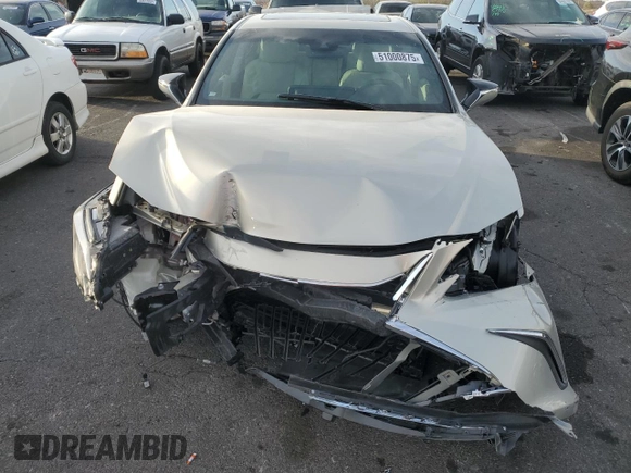 2022 Lexus ES 300h Luxury with VIN 58AEA1C17NU021512, listed as a Copart auction lot 51000875 with 7,520 mi miles and Salvage title. Bid and sale history available at DreamBid. Image 5.