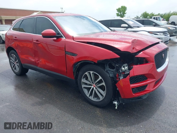 2020 Jaguar F-Pace 25t Premium with VIN SADCJ2FX8LA632113, listed as a IAAI auction lot 42201246 with 57,043 mi miles and . Bid and sale history available at DreamBid. Image 1.
