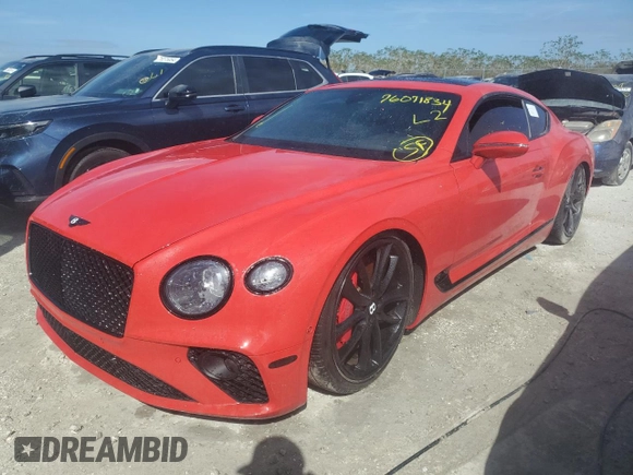 2020 Bentley Continental GT GT with VIN SCBCB2ZG8LC080737, listed as a Copart auction lot 76071834 with Not Provided miles and Non Repairable. Bid and sale history available at DreamBid. Image 1.