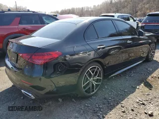 2024 Mercedes-Benz C 300 with VIN W1KAF4GBXRR231973, listed as a Copart auction lot 53315435 with 3,291 mi miles and Salvage Title. Bid and sale history available at carsss.com. Image 3.