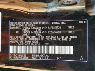 2020 Toyota Sequoia Limited with VIN 5TDKY5G12LS074213, listed as a Copart auction lot 71847614 with 92,113 mi miles and Salvage Title. Bid and sale history available at carsss.com. Image 16.
