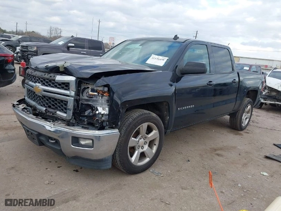 2014 Chevrolet Silverado 1500 LT with VIN 3GCPCREC0EG134619, listed as a IAAI auction lot 41536498 with 165,227 mi miles. Bid and sale history available at carsss.com. Image 2.