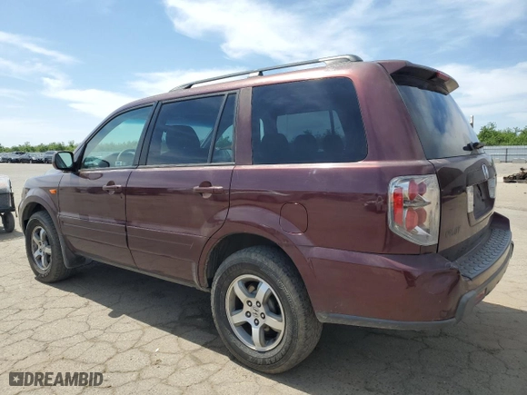 2007 Honda Pilot EX with VIN 5FNYF28437B008321, listed as a Copart auction lot 53106255 with 274,603 mi miles and Salvage Title. Bid and sale history available at carsss.com. Image 2.