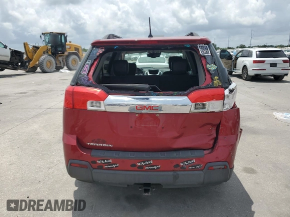 2013 GMC Terrain SLT with VIN 2GKALUEK1D6185464, listed as a Copart auction lot 55554595 with 125,419 mi miles and Salvage title. Bid and sale history available at DreamBid. Image 6.