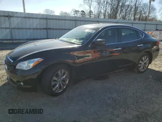 2012 Infiniti M with VIN JN1AY1ARXCM580129, listed as a Copart auction lot 41395295 with 199,423 mi miles and Non repairable. Bid and sale history available at DreamBid. Image 1.