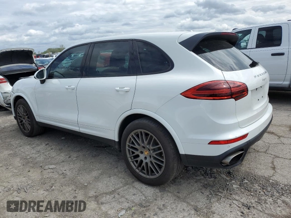 2017 Porsche Cayenne with VIN WP1AA2A24HKA81225, listed as a Copart auction lot 55251585 with 80,828 mi miles and Salvage title. Bid and sale history available at DreamBid. Image 2.