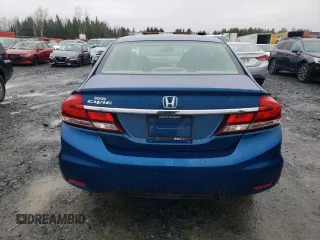 2013 Honda Civic LX with VIN 2HGFB2F43DH001916, listed as a Copart auction lot 54666895 with 127,158 mi miles and Salvage title. Bid and sale history available at DreamBid. Image 6.