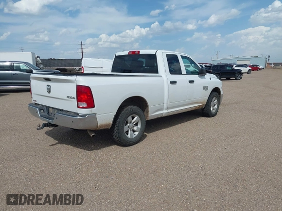 2019 Ram 1500 Tradesman z VIN 1C6RR7FG6KS590438, wystawiony jako IAAI lot #42086963 z przebiegiem 81 328 mil mil oraz . Historia ofert i sprzedaży dostępna na DreamBid. Obrazek 4.