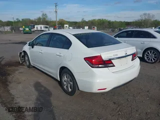 2014 Honda Civic Sedan LX with VIN 2HGFB2F5XEH500867, listed as a IAAI auction lot 42085437 with 92,687 mi miles. Bid and sale history available at carsss.com. Image 3.