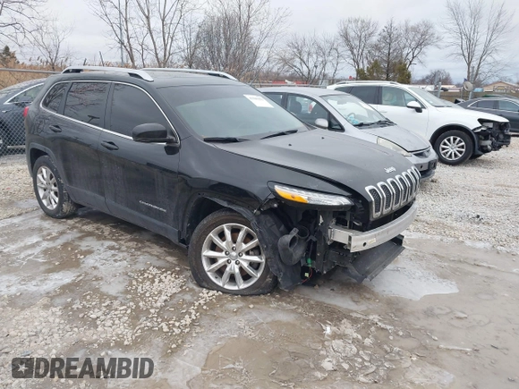 2016 Jeep Cherokee Limited with VIN 1C4PJMDS4GW144205, listed as a IAAI auction lot 41500452 with 129,480 mi miles and . Bid and sale history available at DreamBid. Image 1.