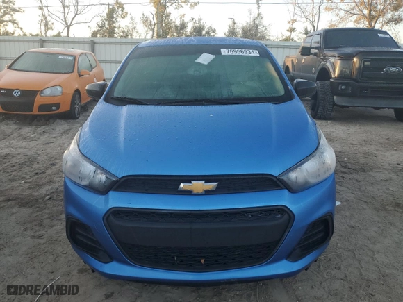 2017 Chevrolet Spark LS with VIN KL8CB6SA7HC813080, listed as a Copart auction lot 76966934 with 21,296 mi miles and Salvage Title. Bid and sale history available at carsss.com. Image 5.