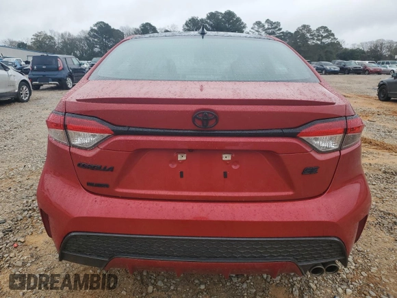 2021 Toyota Corolla SE with VIN 5YFS4MCE6MP091234, listed as a Copart auction lot 48136325 with 36,827 mi miles and Salvage Title. Bid and sale history available at carsss.com. Image 6.