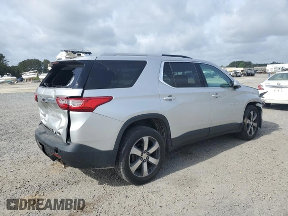2018 Chevrolet Traverse LT z VIN 1GNEVHKW1JJ210911, wystawiony jako Copart lot #51760145 z przebiegiem 87 181 mil mil oraz Szkoda całkowita • Salvage title. Historia ofert i sprzedaży dostępna na DreamBid. Obrazek 3.