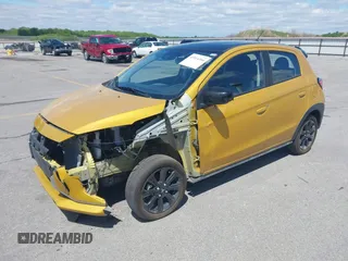 2023 Mitsubishi Mirage Black Edition with VIN ML32AWHJ0PH001038, listed as a IAAI auction lot 41914364 with 25,165 mi miles and . Bid and sale history available at DreamBid. Image 2.