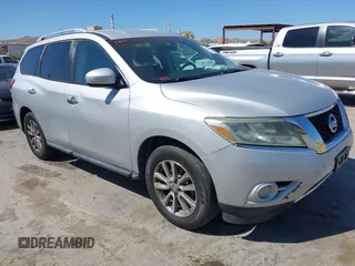 2013 Nissan Pathfinder SL with VIN 5N1AR2MN3DC618506, listed as a IAAI auction lot 42206992 with 156,649 mi miles and . Bid and sale history available at DreamBid. Image 1.