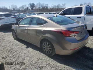 2015 Hyundai Elantra SE with VIN 5NPDH4AEXFH569297, listed as a Copart auction lot 48750025 with 62,286 mi miles and Salvage Title. Bid and sale history available at carsss.com. Image 2.