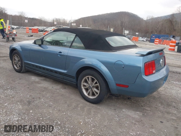 2005 Ford Mustang Deluxe with VIN 1ZVFT84N955253542, listed as a IAAI auction lot 41385040 with 134,361 mi miles. Bid and sale history available at carsss.com. Image 3.